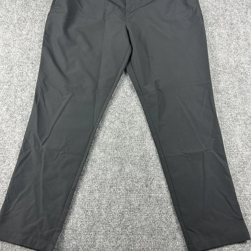 Banana Republic Dress Pants Mens 40x32 Black Flat Front Chino Work Casual‎